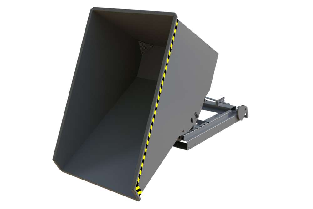 Produktbild Bauer Automatischer Spänebehälter S4A 1200 lackiert mausgrau 1095 x 1920 x 1125 mm bild 5