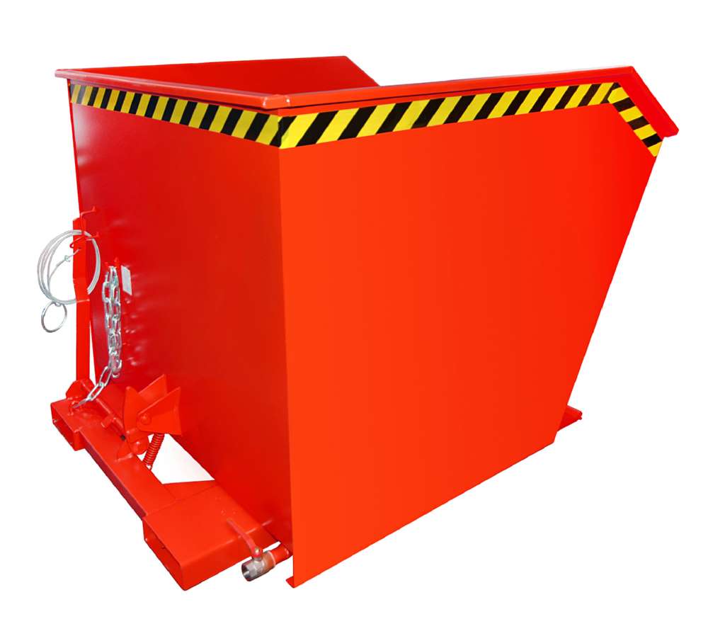 Produktbild Bauer Spänebehälter SGU 100 lackiert feuerrot 1280 x 1640 x 780 mm