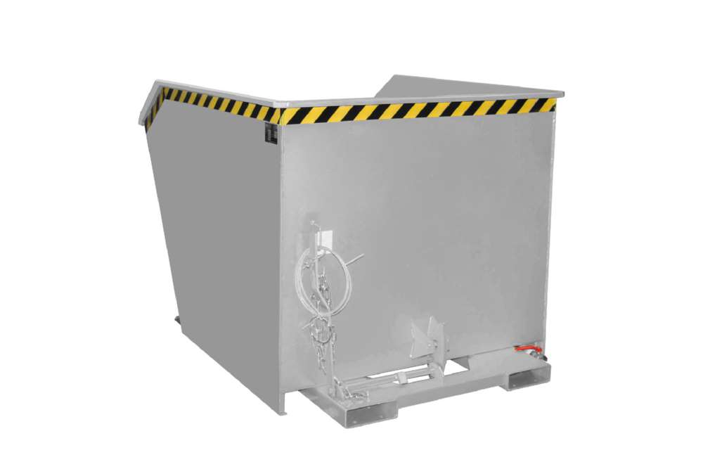 Produktbild Bauer Spänebehälter SGU 150 lackiert mausgrau 1280 x 1640 x 1090 mm