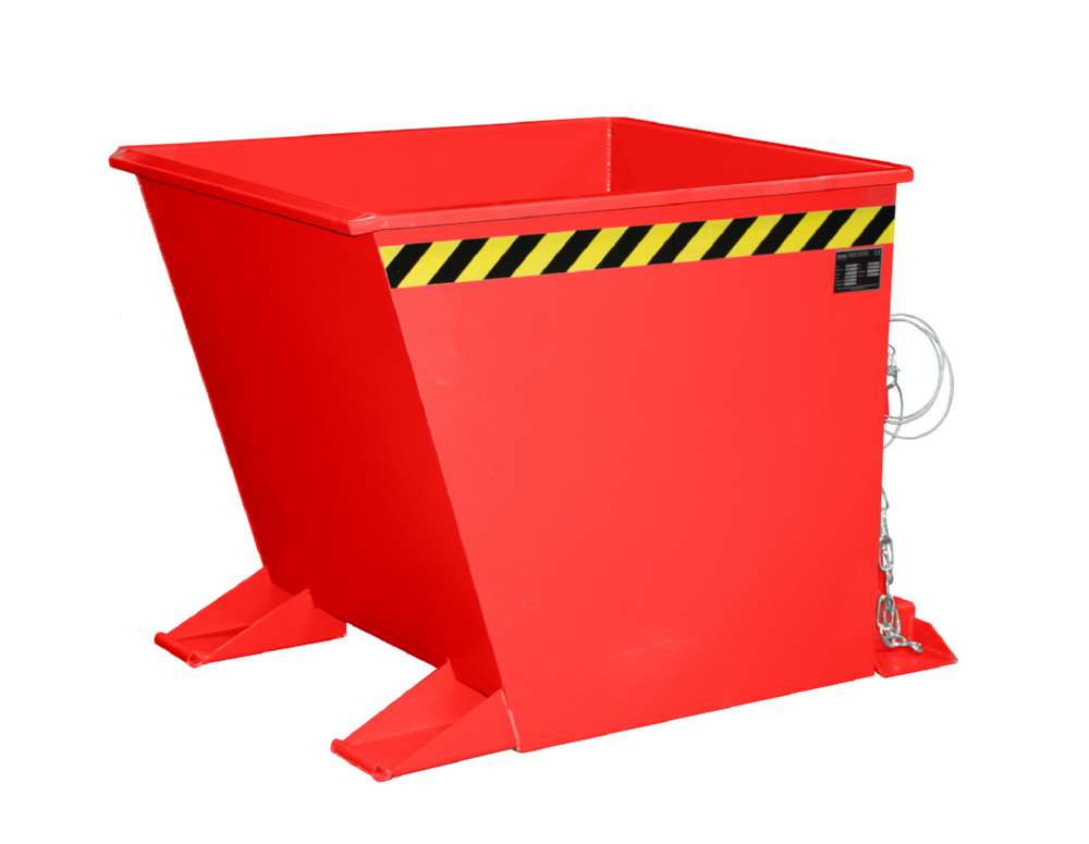 Produktbild Bauer Spänebehälter lackiert in der Farbe Feuerrot SGU-RZ 55