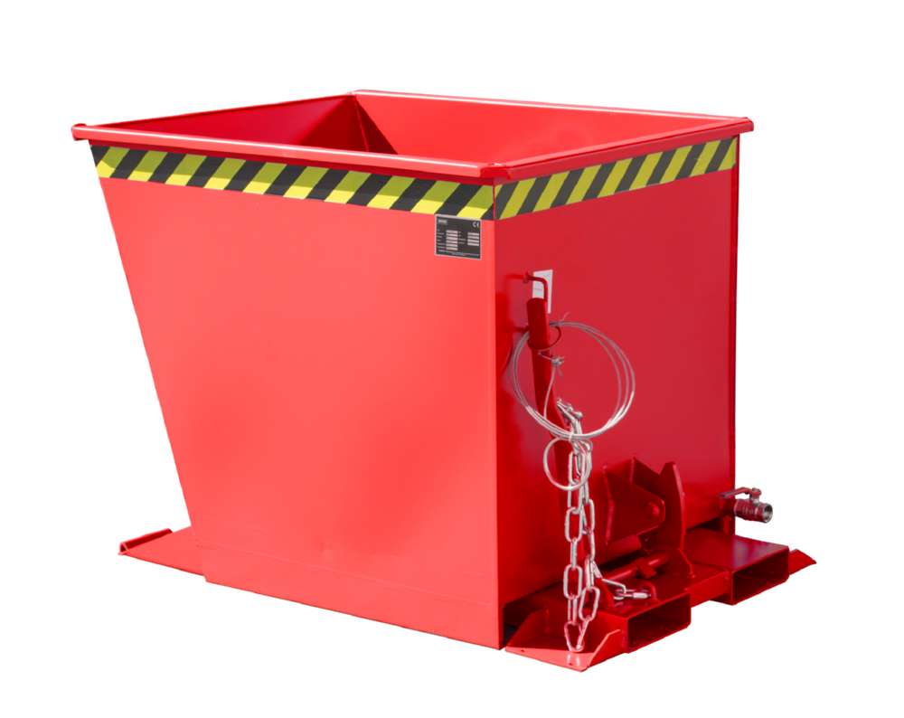 Produktbild Bauer Spänebehälter lackiert in der Farbe Feuerrot SGU-RZ 55 bild 2