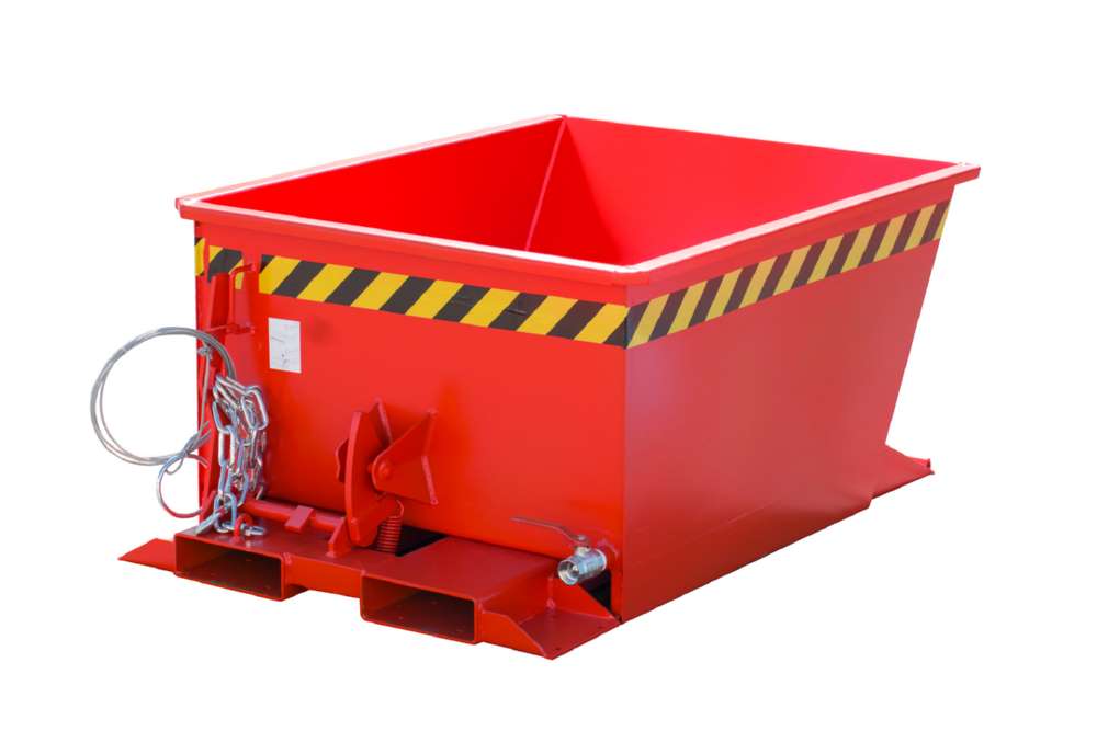 Produktbild Bauer Spänebehälter lackiert in der Farbe Feuerrot SGU-RZ 30 bild 2