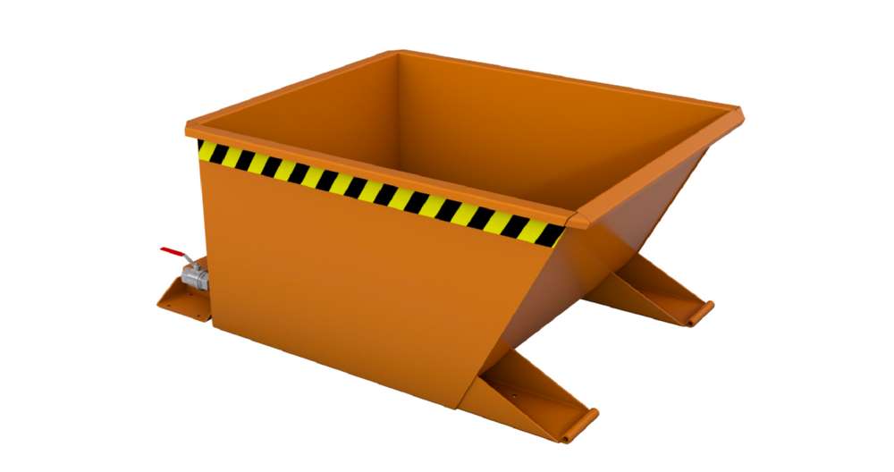 Produktbild Bauer Spänebehälter lackiert in der Farbe Gelborange SGU-RZ 30