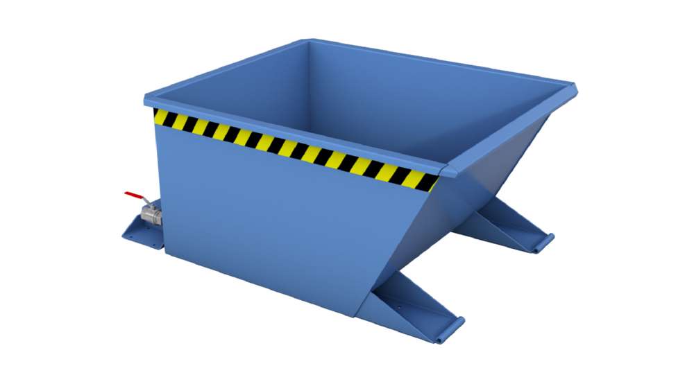 Produktbild Bauer Spänebehälter lackiert in der Farbe Lichtblau SGU-RZ 30 bild 2