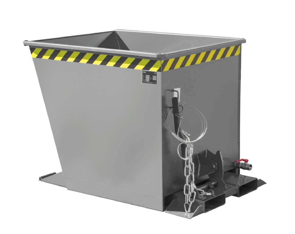 Produktbild Bauer Spänebehälter lackiert in der Farbe Mausgrau SGU-RZ 55 bild 2