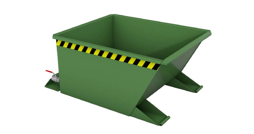 Produktbild Bauer Spänebehälter lackiert in der Farbe Resedagrün SGU-RZ 30 bild 2