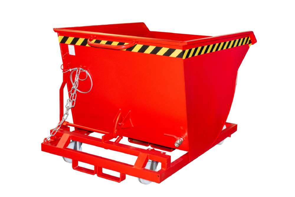 Produktbild Bauer Spänebehälter SKM 50 lackiert feuerrot 1280 x 1275 x 820 mm