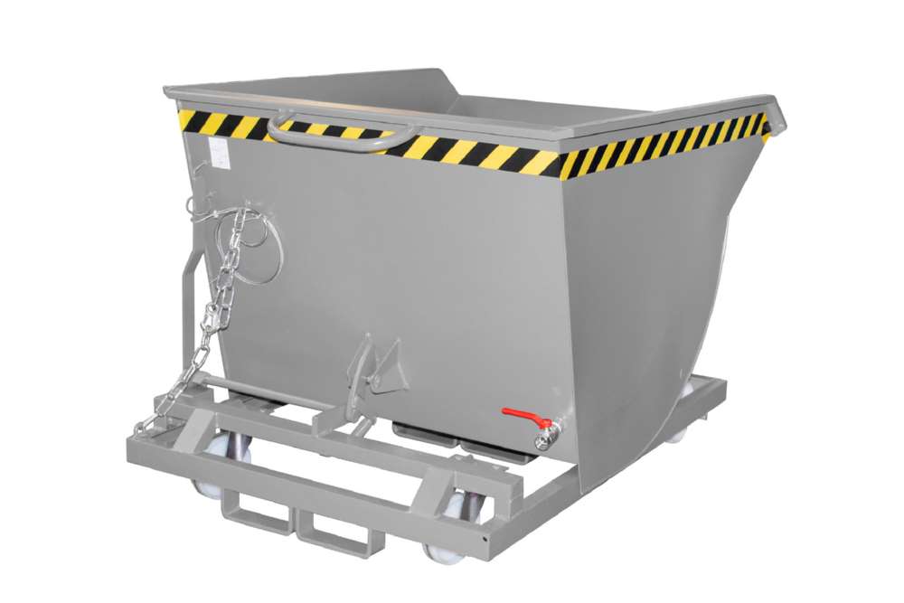 Produktbild Bauer Spänebehälter SKM 50 lackiert mausgrau 1280 x 1275 x 820 mm