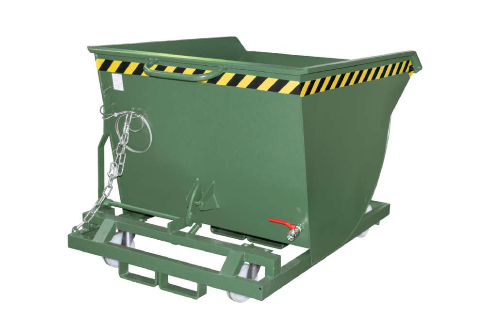 Produktbild Bauer Spänebehälter SKM 50 lackiert Resedagrün mit Abrollmechanismus