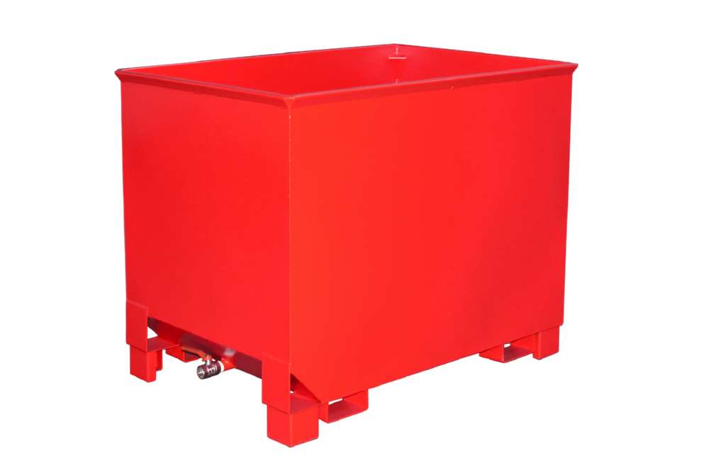 Produktbild Bauer Spänekasten CS 80 lackiert in der Farbe Feuerrot