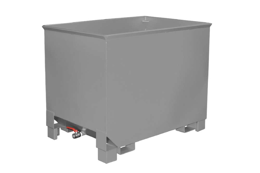 Produktbild Bauer Spänekasten CS 80 lackiert in der Farbe Mausgrau