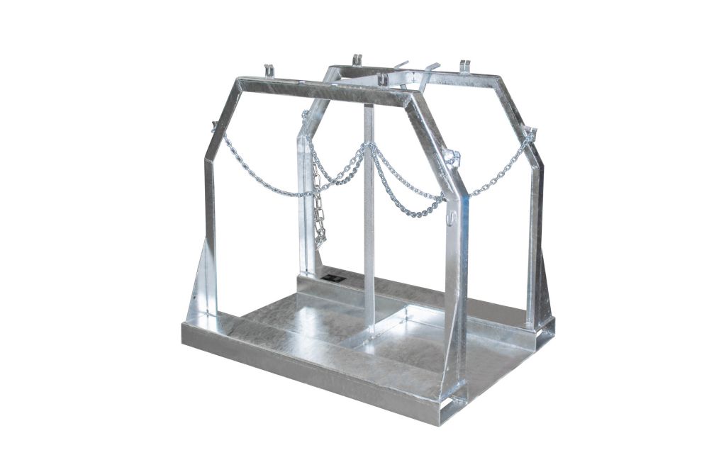 Produktbild Bauer Stahlflaschen Palette SFP 8 feuerverzinkt bild 2