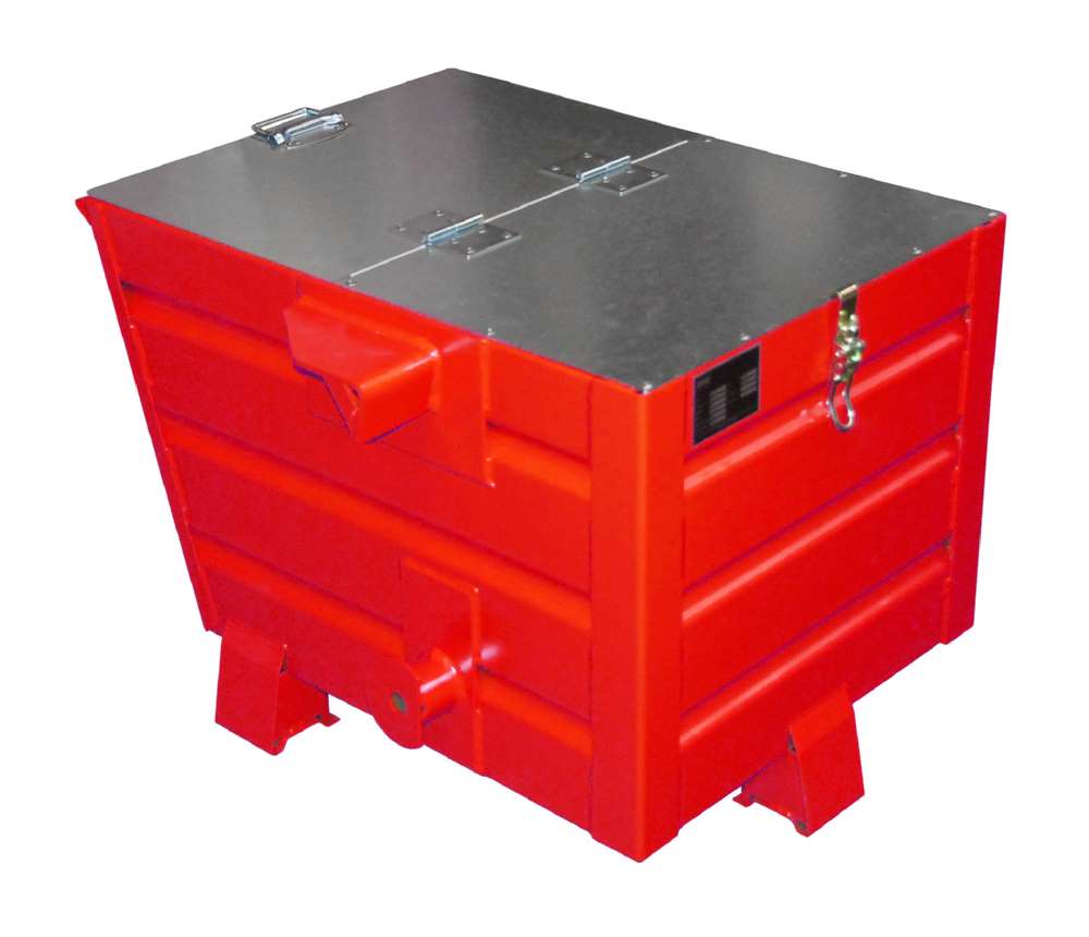 Produktbild Bauer Stapelkipper BSK für robuste Beanspruchung für Gabelstabler lackiert feuerrot bild 2