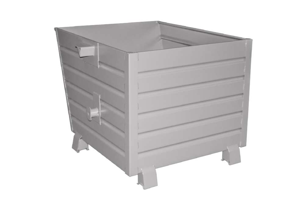 Produktbild Bauer Stapelkipper BSK 90 lackiert mausgrau stapelbar