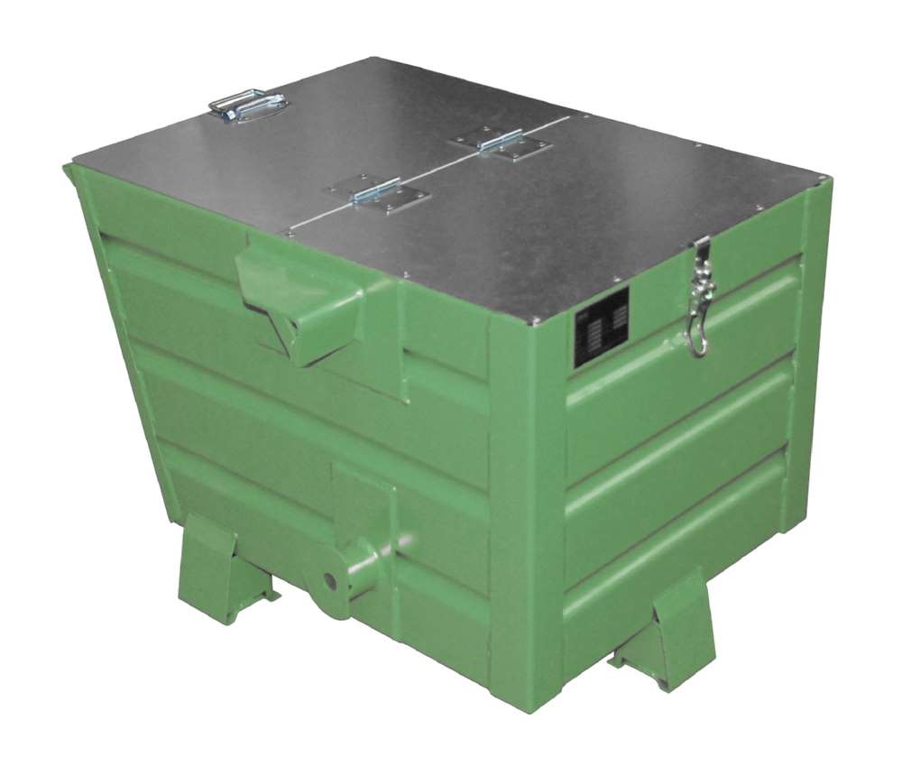 Produktbild Bauer Stapelkipper BSK 30 lackiert resedagrün Breite 600 mm Länge 800 mm Höhe 600 mm bild 2