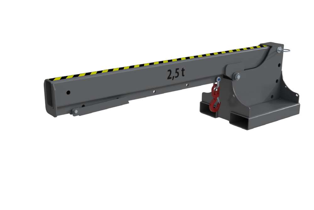 Produktbild Bauer Teleskop-Lader KTH-K 2,5 lackiert mausgrau 3 Winkel einstellbar