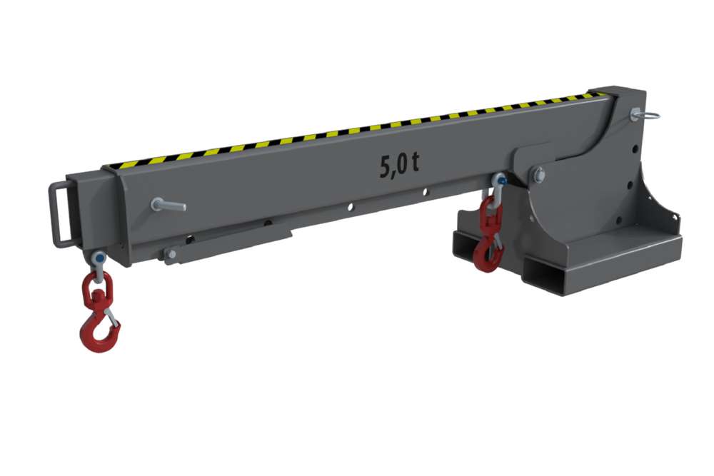 Produktbild Bauer Teleskop-Lader KTH 5,0 lackiert mausgrau 2 Wirbellasthaken