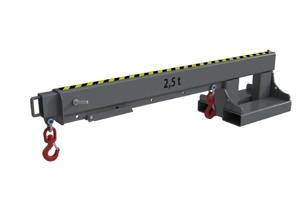 Produktbild Bauer Teleskop-Lader KT 2,5 für Gabelstapler lackiert mausgrau 8-fach teleskopierbar