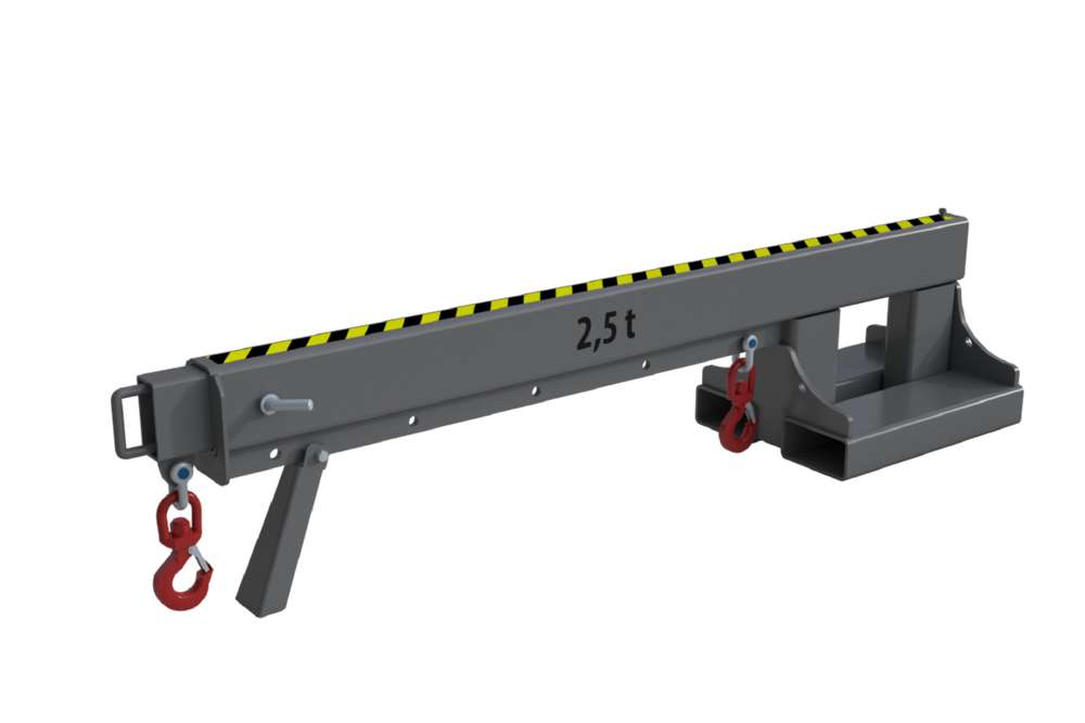 Produktbild Bauer Teleskop-Lader KT 2,5 für Gabelstapler lackiert mausgrau 8-fach teleskopierbar bild 2