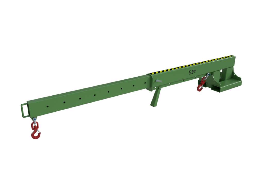 Produktbild Bauer Teleskop-Lader KT 5,0 lackiert für Gabelstapler resedagrün RAL 6011 bild 3