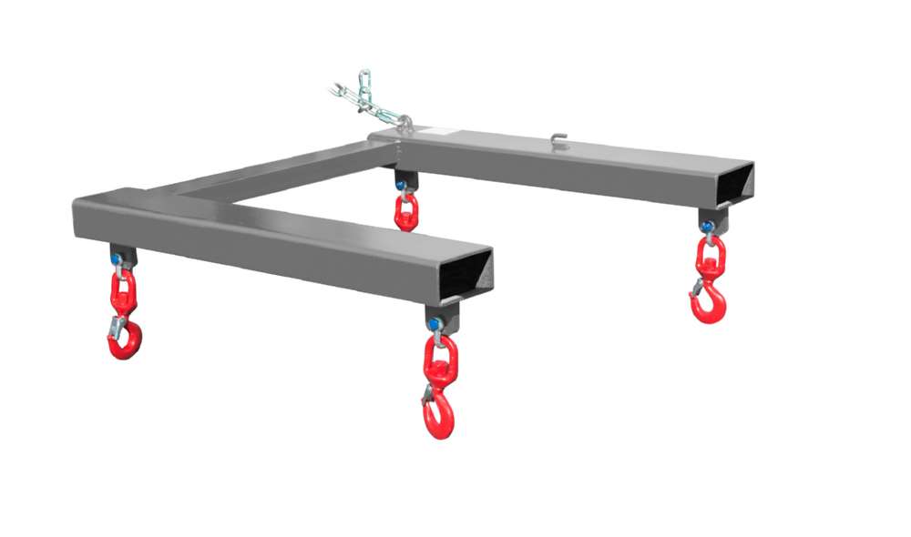 Produktbild Bauer Traverse für Big Bags TBB W mausgrau mit 4 Wirbellasthaken