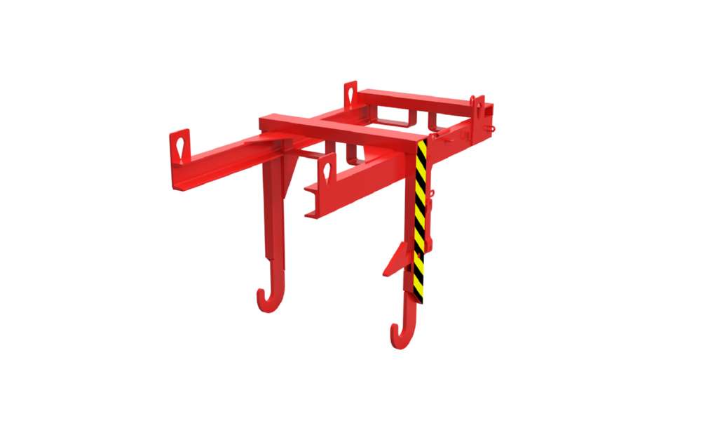 Produktbild Bauer Traverse für Stapelkipper BKT 30 Einfahrbügeln und Kranösen feuerrot bild 2