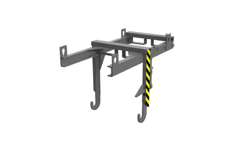 Produktbild Bauer Traverse für Stapelkipper BKT 30 Einfahrbügeln und Kranösen mausgrau bild 2