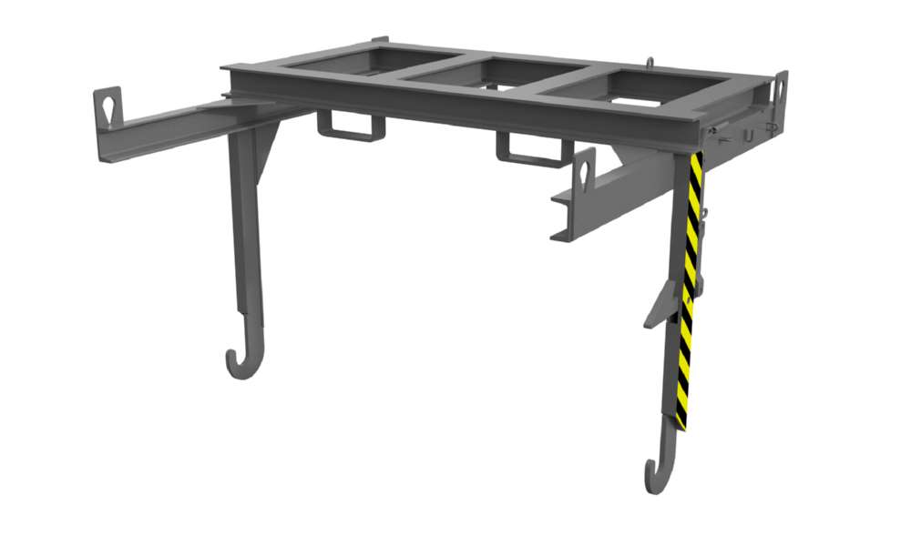 Produktbild Bauer Traverse für Stapelkipper BKT 150 mausgrau Kippen in jeder Höhe