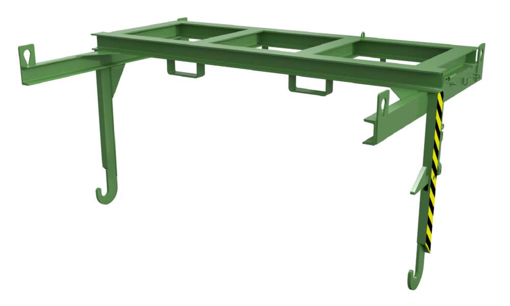 Produktbild Bauer Traverse für Stapelkipper BKT 200 resedagrün Einfahrbügeln und Kranösen