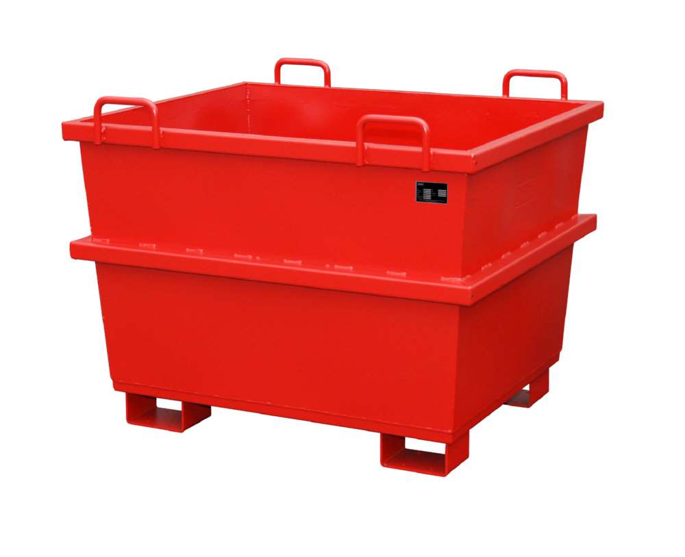 Produktbild Bauer Universalcontainer UC 750 lackiert feuerrot 1200 x 1040 x 955 mm
