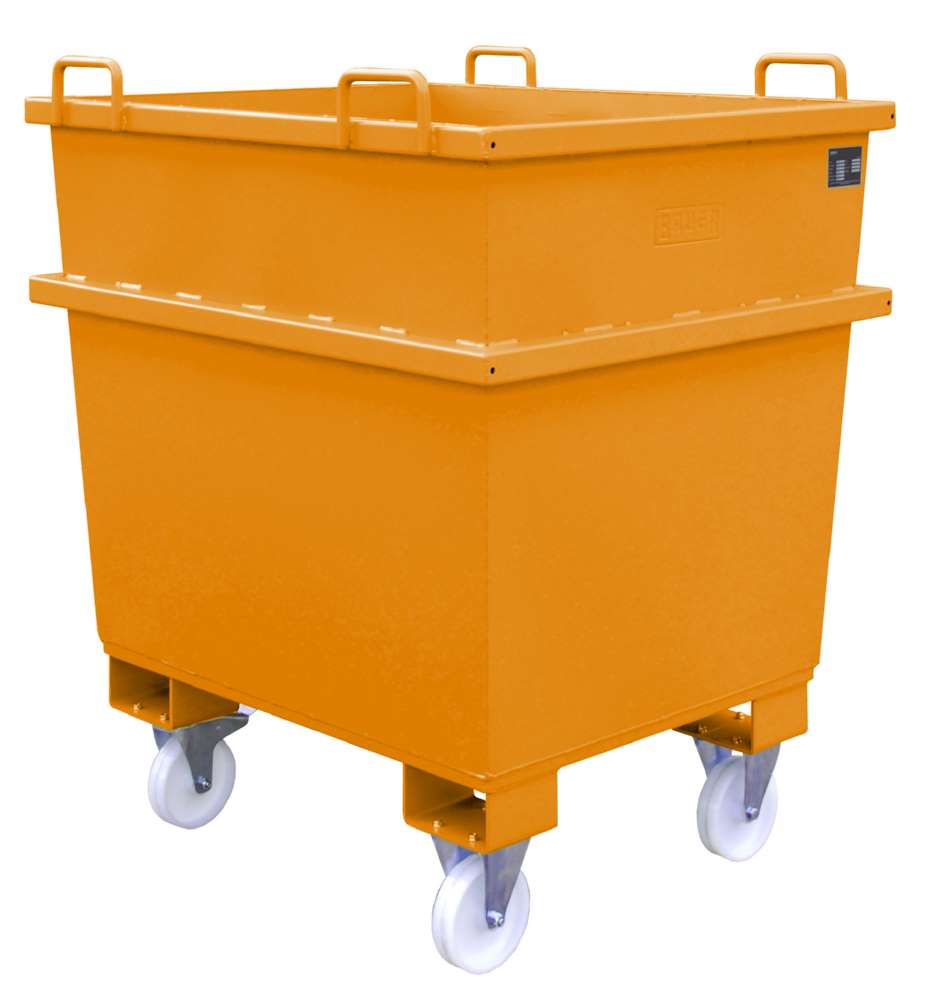 Produktbild Bauer Universalcontainer UC 1000 lackiert gelborange 1200 x 1040 x 1215 mm bild 3