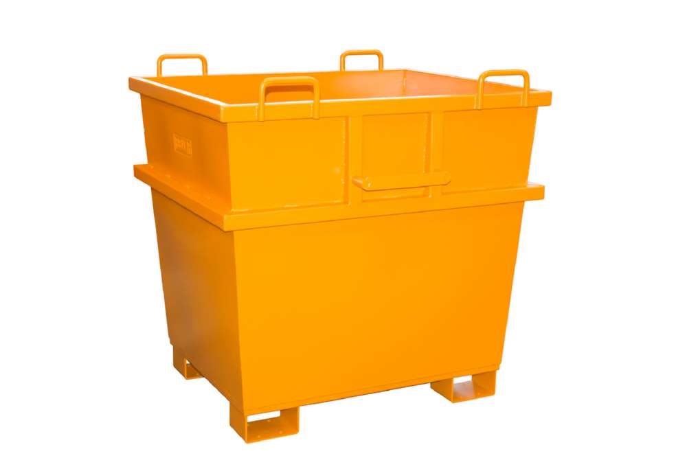 Produktbild Bauer Universalcontainer UC 1000 lackiert gelborange 1200 x 1040 x 1215 mm bild 4