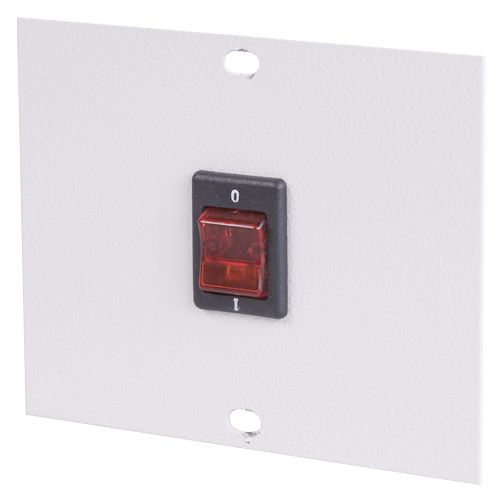 Produktbild Bedrunka+Hirth Abdeckblech mit Kippschalter für Energiekanal BxH 125 x 125 mm