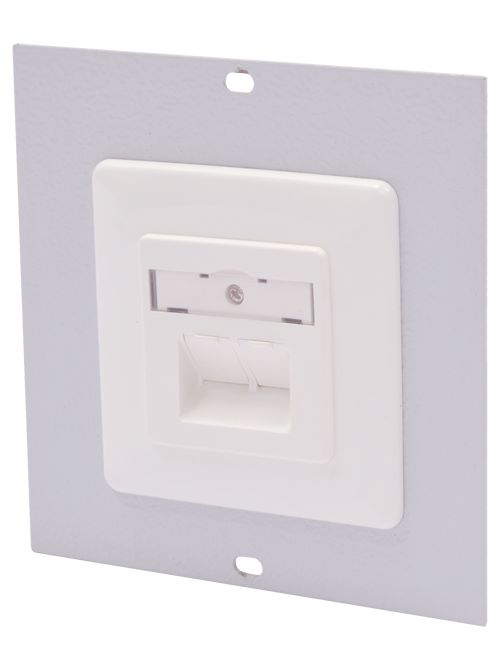 Produktbild Bedrunka+Hirth Abdeckblech mit Netzwerkdose RJ45 für Energiekanal BxH 125 x 125 mm