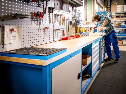 Produktbild Abdeckplatte Schubladenschrank Tiefe 736, Buche Multiplex, R 36-24 Maße in mm (B bild 2