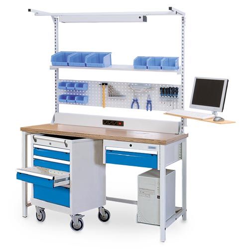 Produktbild Bedrunka+Hirth Arbeitstisch Arbeitsplatzsystem Multiplex 1500 x 750 x 859 mm