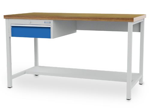 Produktbild Bedrunka+Hirth Arbeitstisch mit 1 kleinen Schublade 2000 x 750 x 959 mm