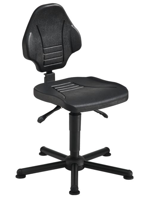 Produktbild Bedrunka+Hirth Arbeitsdrehstuhl mit Bodengleitern Höhe 480 bis 620 mm Tragkraft 170 kg