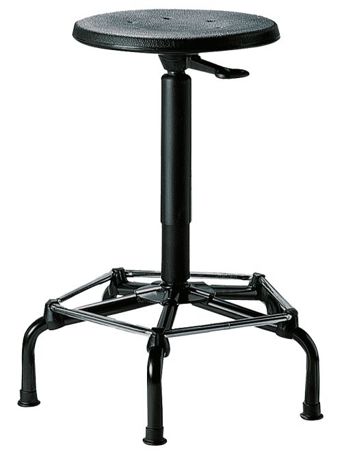 Produktbild Bedrunka+Hirth Arbeitshocker Sitzhöhe von 540 bis 730 mm Last bis 110 kg PU