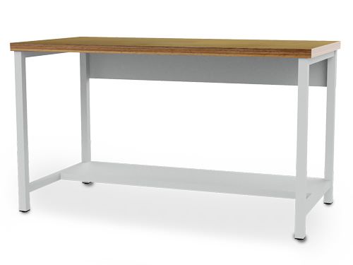 Produktbild Bedrunka+Hirth Arbeitswerktisch 2000 x 750 x 859 mm mit Stahlfachboden RAL 7035