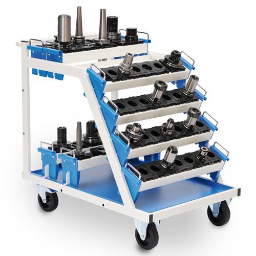 Produktbild Bedrunka+Hirth CNC Wagen für 8 Werkzeugaufnahmeträger Last bis 400 kg H 860 mm