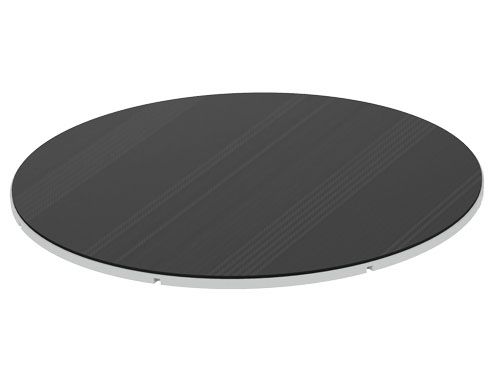 Produktbild Bedrunka+Hirth Drehteller ohne Arretierung  mit Riffelgummiauflage Durchmesser 380 mm