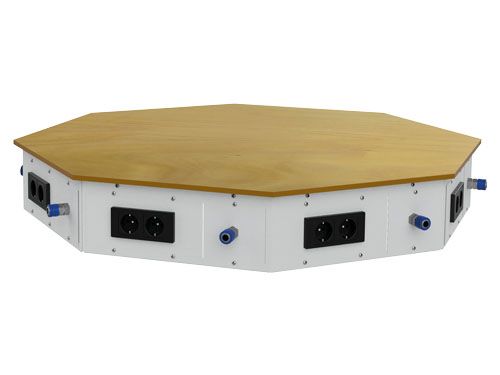 Produktbild Bedrunka+Hirth 8 Eck Energieaufsatz für Werkbank 8 x Druckluft 8 x Steckdosenleiste