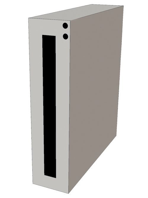 Produktbild Bedrunka+Hirth Energieblock Leergehäuse BxTxH 200 x 650 x 819 mm