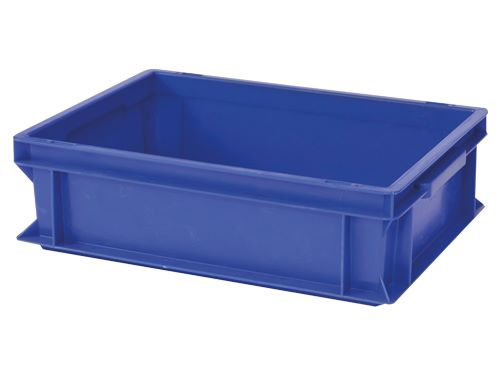 Produktbild Bedrunka+Hirth Euro Lagerkasten BxTxH 300 x 400 x 120 mm Blau