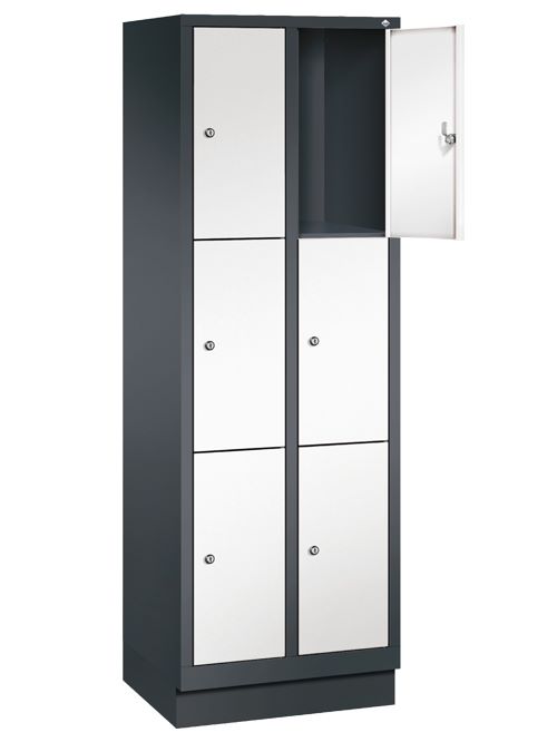 Produktbild Bedrunka+Hirth Fächerschrank mit 100 mm hohem Sockel 610 x 500 x 1800 mm