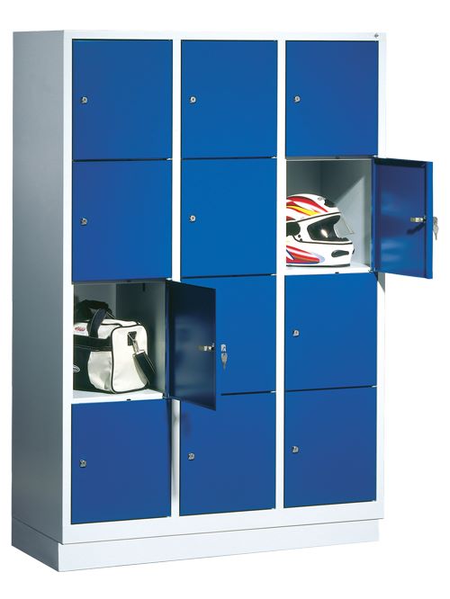 Produktbild Bedrunka+Hirth Fächerschrank mit hohen Füßen Stahlblech 1200 x 500 x 1850 mm