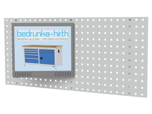 Produktbild Flachbildschirmhalterung für Lochwand Maße in mm (BxTxH): 160 x 30 x 210 bild 3