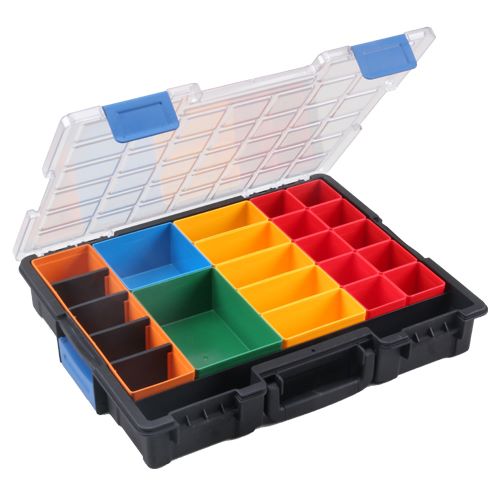 Produktbild Bedrunka+Hirth Flex Box Kunststoff 21 bis 25 Fächer Maße 440 x 355 x 76 mm