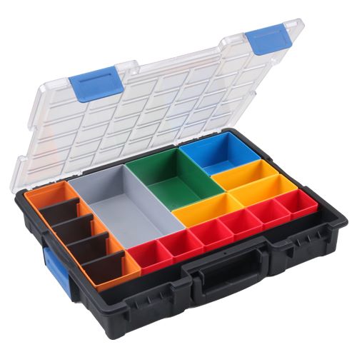 Produktbild Bedrunka+Hirth Flex Box Kunststoff 18 Fächer Maße 440 x 355 x 76 mm